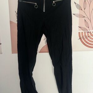 Fashion Nova Black Women’s Dress Pants with Zipper Detail